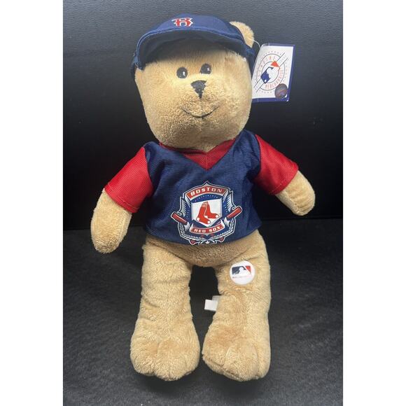 Boston Red Sox Stuffed Plush Teddy Bear 2010 MLB Good Stuff Brand 13" Tall - Picture 1 of 8
